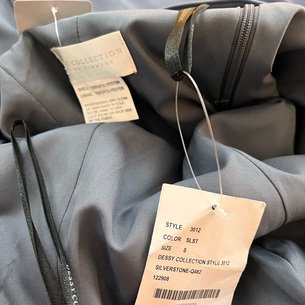 Dessy Collection Vivian Diamond Nordstrom Style 3012 Silverstone gown - Picture 12 of 12